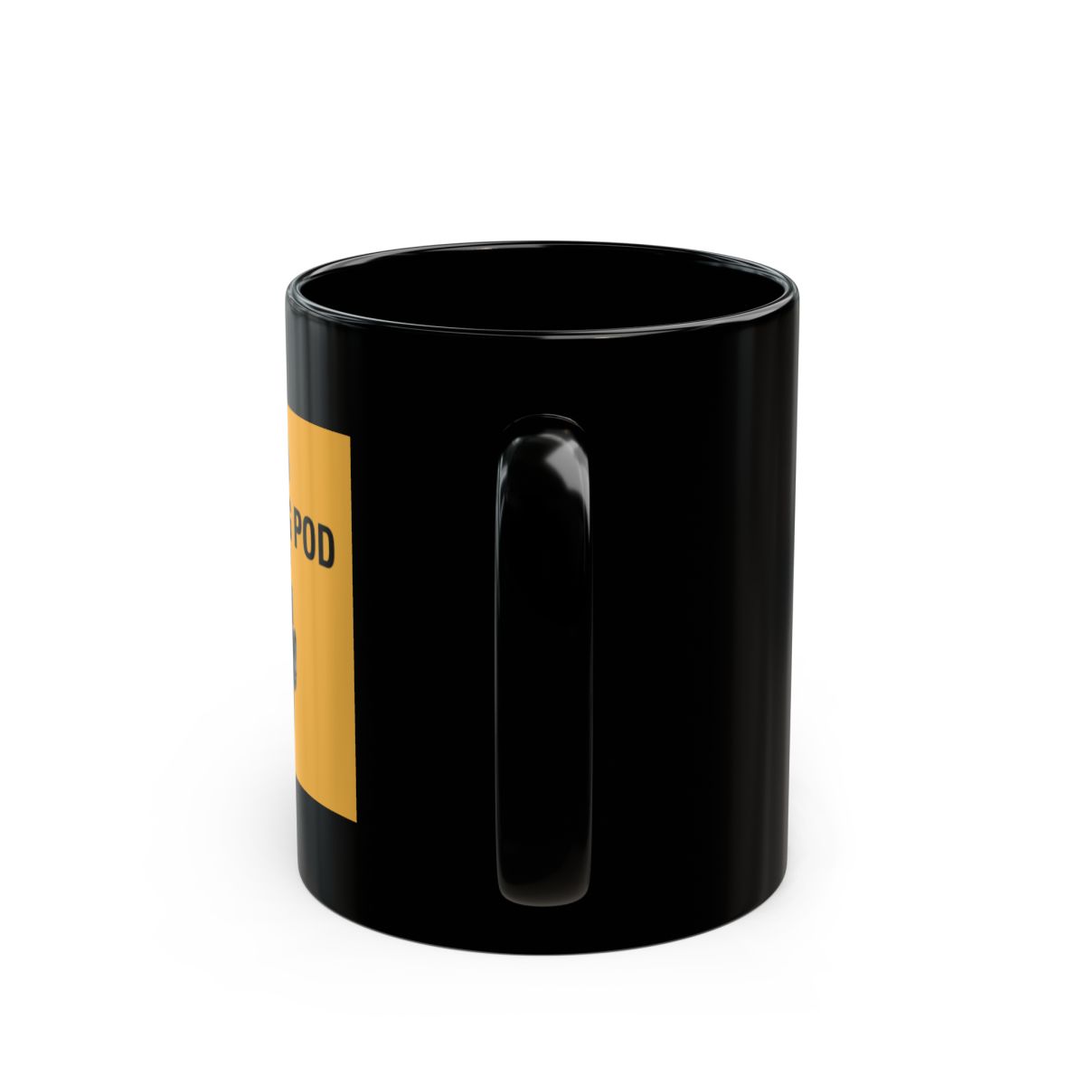 The Prof G Pod Office Hours Mug | Black Ceramic Coffee Cup - alternate angle 3, merchandise