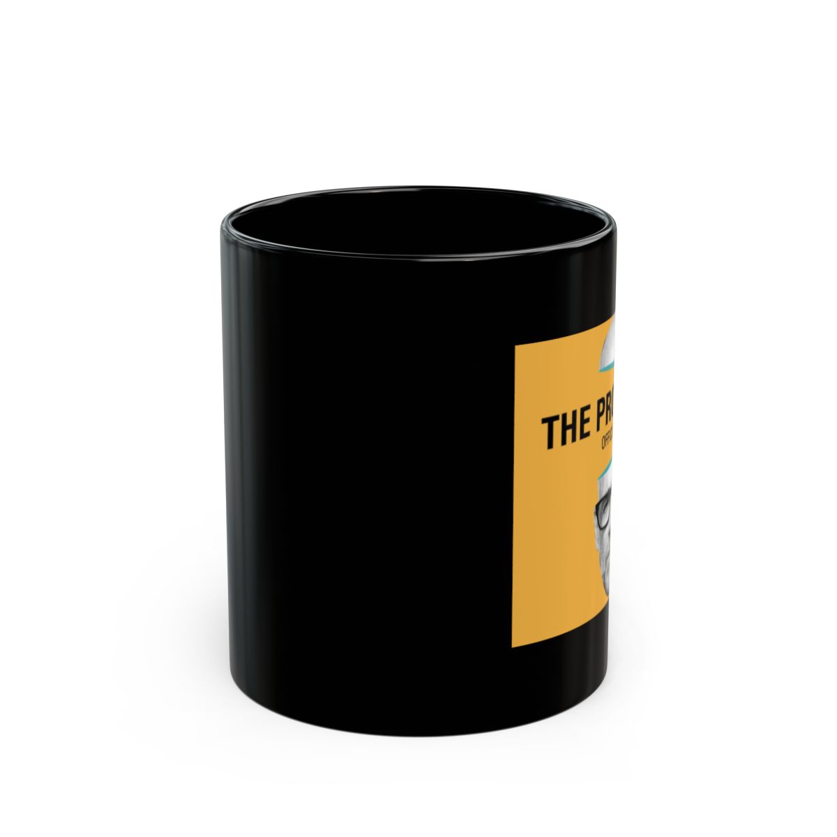 The Prof G Pod Office Hours Mug | Black Ceramic Coffee Cup - alternate angle 1, merchandise